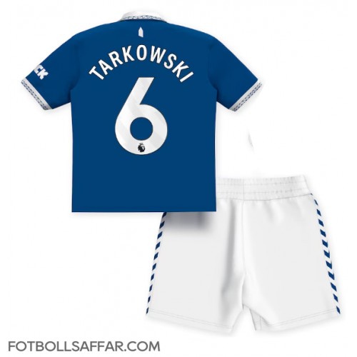 Everton James Tarkowski #6 Hemmadräkt Barn 2023-24 Kortärmad (+ Korta byxor)